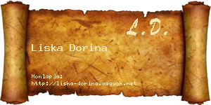 Liska Dorina névjegykártya
